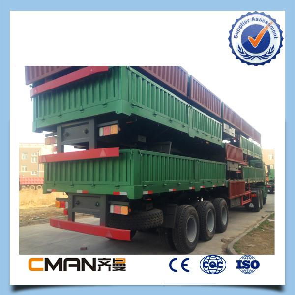 3 Axle 40ton removable Side box price of truck trailer  2