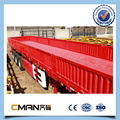 3 Axle 40ton removable Side box price of truck trailer  3