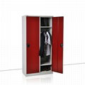 2 open door steel locker ---Steel locker FL-0072  1