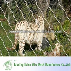 Professional Stainless Steel Wire Rope Zoo Fencing Mesh 