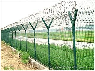 Y Shaped Fence with Barbed Wire 4