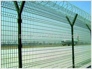 Y Shaped Fence with Barbed Wire 5