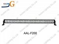 single row 39.8'' led light bar for vehicle 10w*20pcs 200w cree bar led AAL-F200