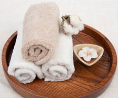 organic natural color cotton towel