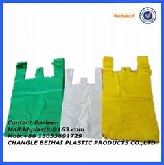 Hdpe t shirt bags for shopping