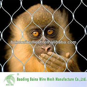 stainless steel wire rope zoo fencing mesh