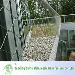 Stainless steel cable high security netting