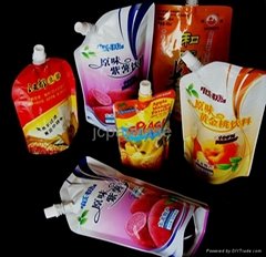 liquid juice packaging,standing bag with spout 