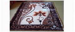 Raschel Blanket(King Size 2 Ply/1 Ply Carving Embossing Printed