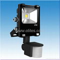 IP65 photocell and motion sensor LED flood light 