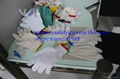 Nature white Cotton knitted gloves