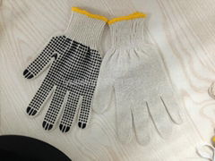 double  pvc dots gloves made in linyi 