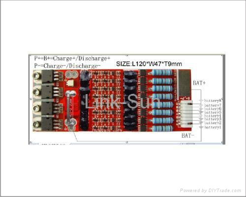 7S 10A Li-ion/Lifepo4 Battery Protection Circuit Module