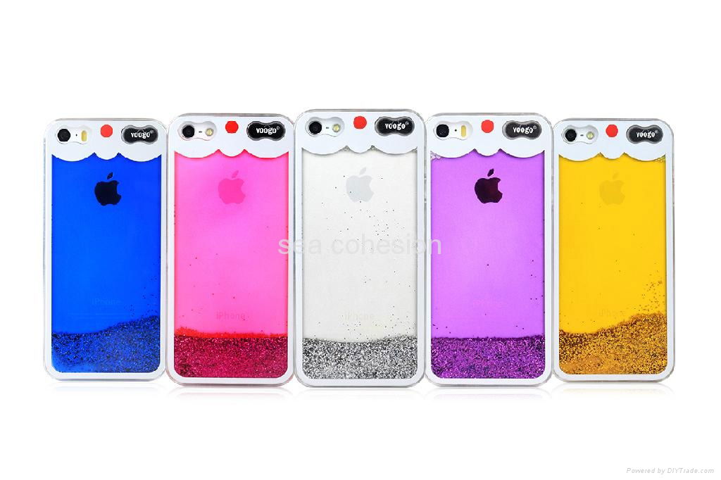 new liquid quicksand shell powder for iphone5 2
