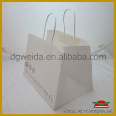 white kraft paper bag for cake box