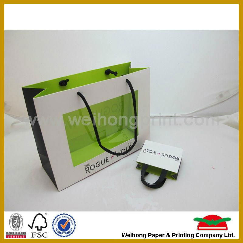 New style paper bag with PVC window