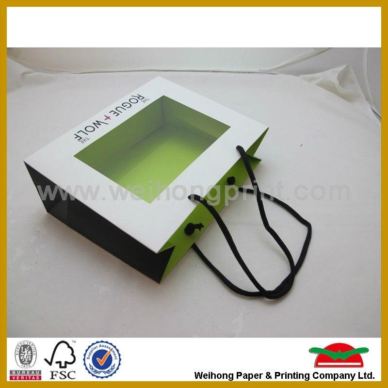 New style paper bag with PVC window 3