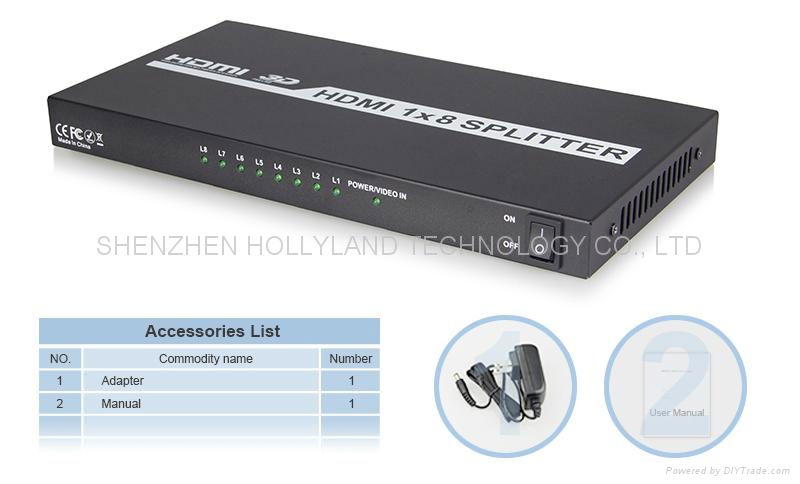 8-channel 1080p full HD HDMI signal output HDMI splitter 4