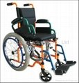 Pediatric steel wheelchair for children