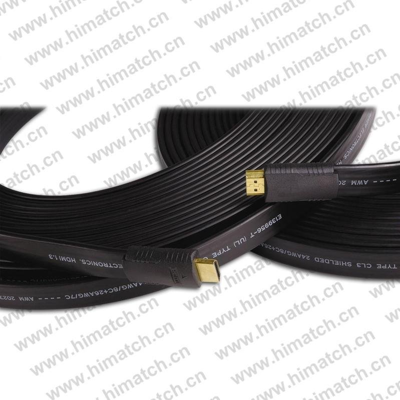 Flat HDMI Male to Male Cable 24/26/28AWG 3