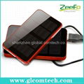 high capacity 6000mAh dual usb output solar multifunction power supply 4