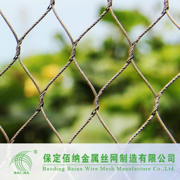 stainless steel knotted rope mesh