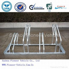 Hot-dipped Glvanizing Grid Type High and Low Bicycle Stand 