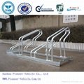 Hot-dipped Glvanizing Grid Type High and Low Bicycle Stand  2