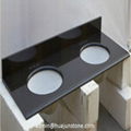 Absolute Black Granite Bathroom Vanity Tops with Double Sinks