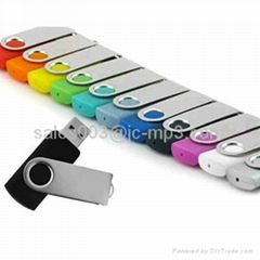 popular Plastic twist USB drive