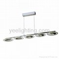 ledlight modern ceiling lights 5 led bulbs with glass in chrome deckenleuchten 2
