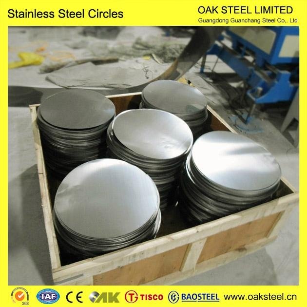 China made for aisi 410 stainless steel circle 3
