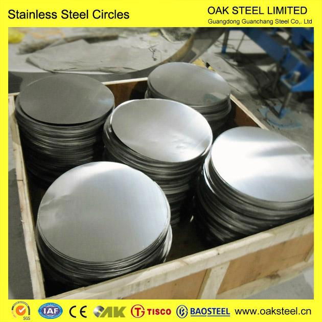 China made for aisi 410 stainless steel circle 4
