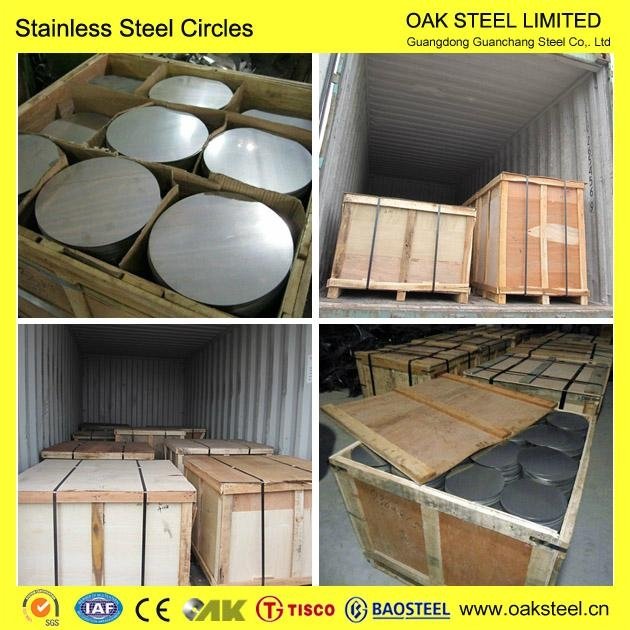 China made for aisi 410 stainless steel circle 5
