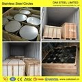 409 410 430 cold rolled stainless steel circle 4