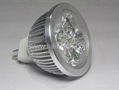 12V 4*1w MR16 Aluminium Led Spotlight 1