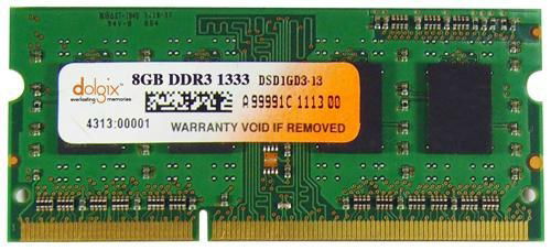 Dolgix Laptop DDR3 8 GB 1333MHz PC3-10600 Memory Module