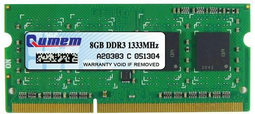 Qumem Laptop DDR3 8GB 1333MHz PC3-10600 Memory Module