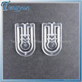 Plastic clip for garment accessory