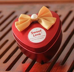 heart shape tin box