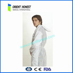 Protective Disposable PP+PE Reflective Coverall