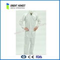 Protective PP+PE Red Disposable Coveralls 4