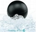 100mm HDPE Black hollow plastic floating cover balls  2