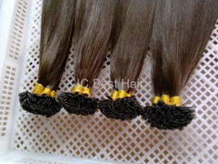 2014 Hot sale alibaba Brazilian virgin remy human flat-tip hair extension wholes