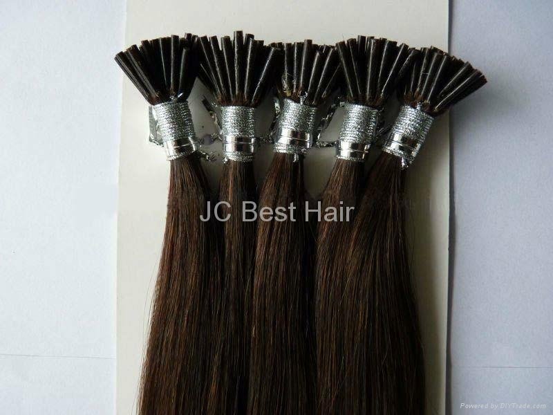 2014 Hot sale I-tip Indian virgin Human remy Pre-Bonded Hair Extension 2
