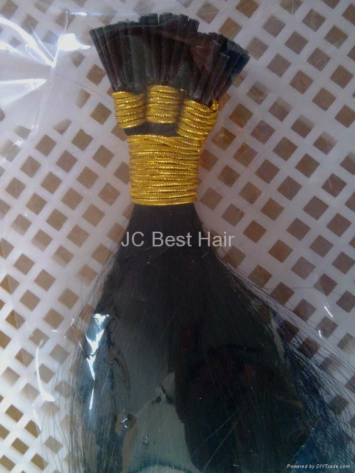 2014 Hot sale I-tip Indian virgin Human remy Pre-Bonded Hair Extension 4