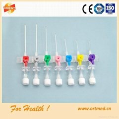 Stainless steel needle disposable IV catheter
