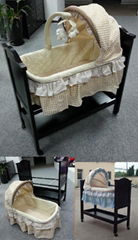 wooden bassinet