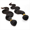 2014hot sales virgin human body wave hair 4