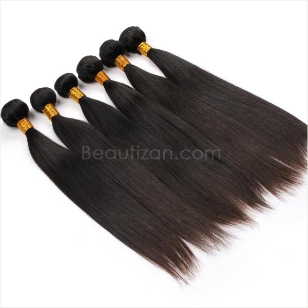 Unprocessed no shedding soft and smooth human brazilian hair 2